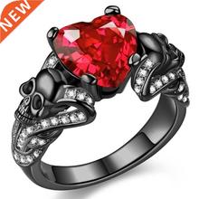 FLIUAOL High Quality Gothic Jewelry Purple Red Black Crystal