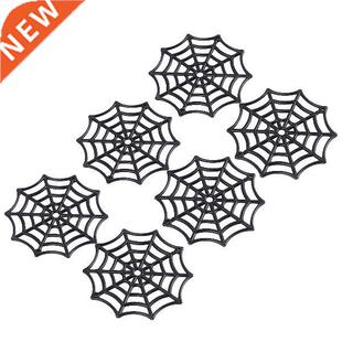 Spider Web Halloween Coasters Plastic Party Spiders Cobweb