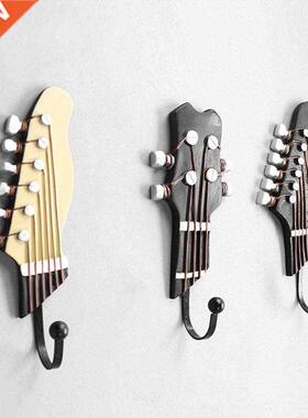 3Pcs/set Creative Resin Hook Guitar Head Shaped Hanger Key