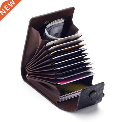 Men Business Leather Wallet Multiple Card Slots ID Credit Ca