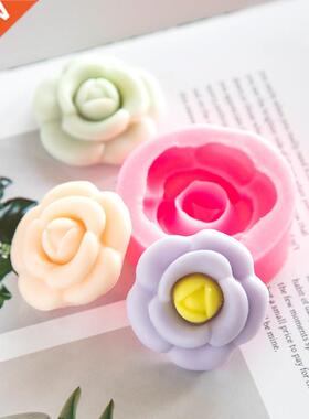 New Single Hole Camellia Mold Manual DIY Soap Silicone Mold