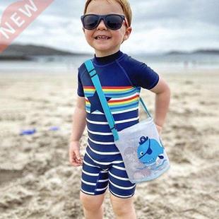 Round Beach Mesh Bag Children's 3D Cute Toy Beach Bag Kids