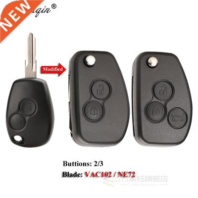VAC102 Ne72 Modified Key Shell For Renault Renault Dacia Mod