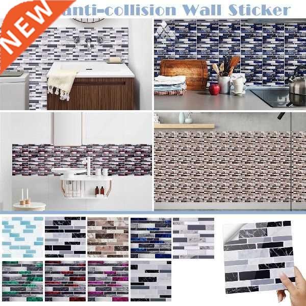 Free Shiping Self Adhesive 3D Tile Stickers 10 Sheets