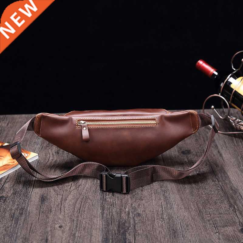 Men's fashion pocket soft leather PU retro Messenger bag mob