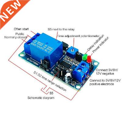 DC 12V Time Relay Module Normal Open Time Delay Relay