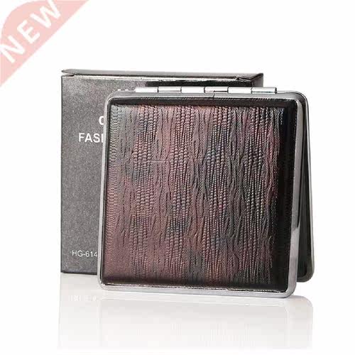 2Pcs igarette Case Metal Clip PU Leather Closure Premium