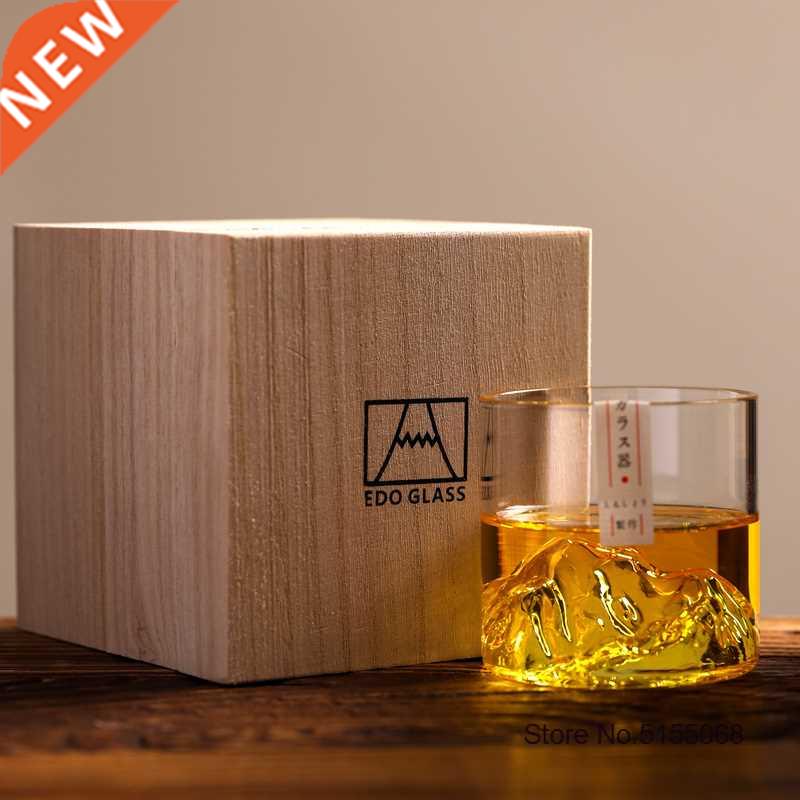Japan 3D Mountain Whiskey Glass Glacier Old Fashioned Whisky图片