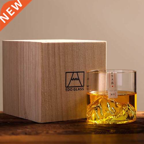 Japan 3D Mountain Whiskey Glass Glacier Old Fashioned Whisky