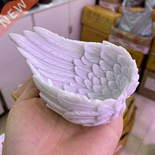 1pc High quality White Resin Crystal Ball Base Feather Wing
