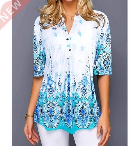 Shirt Blouse Fashion Large Size s Women Casual V Neck Sh