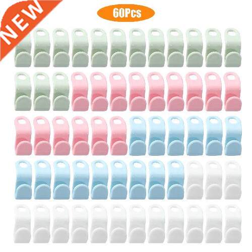 60pcs Hanger Connector Hooks, Space-Saving Cascading