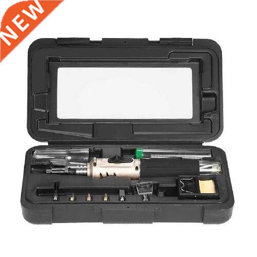 10 in 1 Soldering Iron Set Butane Gas Blow Torch Pen Kit
