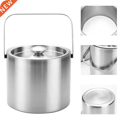 Double-Wall Stainless Steel Insulated Chilling Ice Bucket