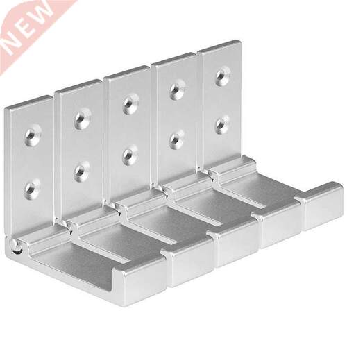 5 PCS Foldable Wall Hook, Invisible Folding Aluminum Wall Mo