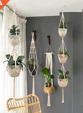 Handmade Macrame Plant Hanger Flower Pot Hanging Planter Bas