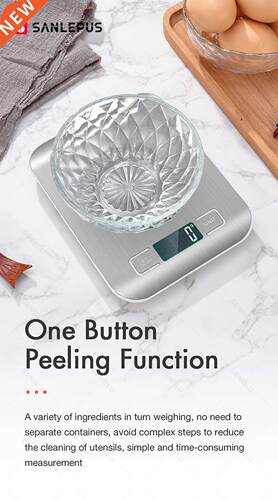 Digital Food Scale Kitchen Scale Weight Grams and Oz for Wei
