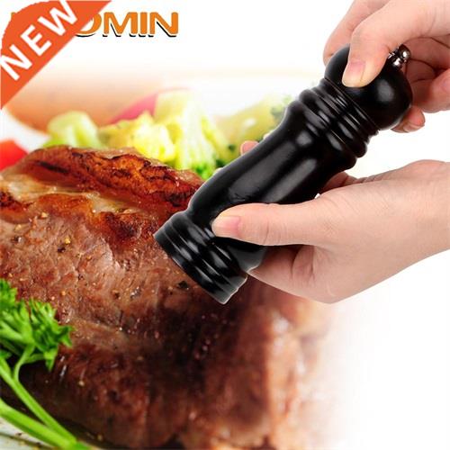 HOOMIN Manual Control Salt and Pepper Mills Solid Wood