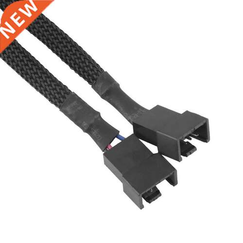 1Pcs 30CM Adapter Cable 4 Pin PWM To Dual PWM Fan Power Slee