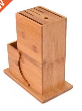Bamboo Kitchen Utensil Holder Knife Cutter Holder Rack