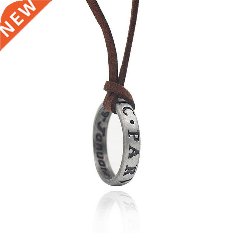 Uncharted 4 Nathan Drake's Vintage Band Cosplay Ring Leather