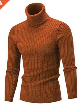 Men's Turtleneck Sweater Autumn Winter Men's Rollneck Warm K
