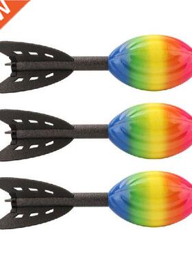 Boys Grls Ranbow Darts Foam Hand Throwng Rocket Toy