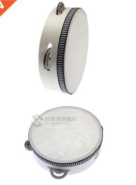 Montessori Baby Musical Toy Drum Beat Instrut Wood Hand Drum