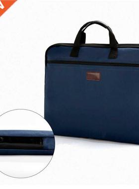 Portable document bag canvas A4 office zipper bag large capa