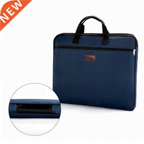 Portable document bag canvas A4 office zipper bag large capa
