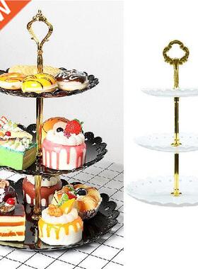 European Three-layer Cake Stand Wedding Party Dessert Table