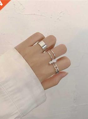 Hip Hop Cross Ring On Finger Chains Adjustable Jewelry Rings