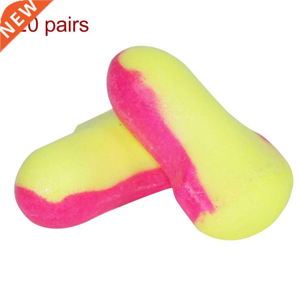 20pairs Ear Plug Noise Reduction Soft Foam Protective Travel