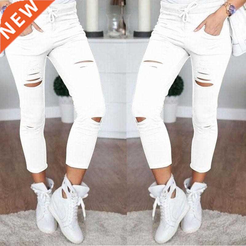 2021 New Ripped Jeans For Women Women Big Size Ripped Trouse