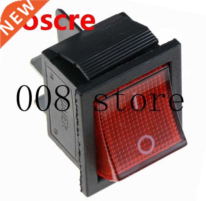 1pcs Red Illuminated Large KCD4 4 feet On-Off Rocker Switch