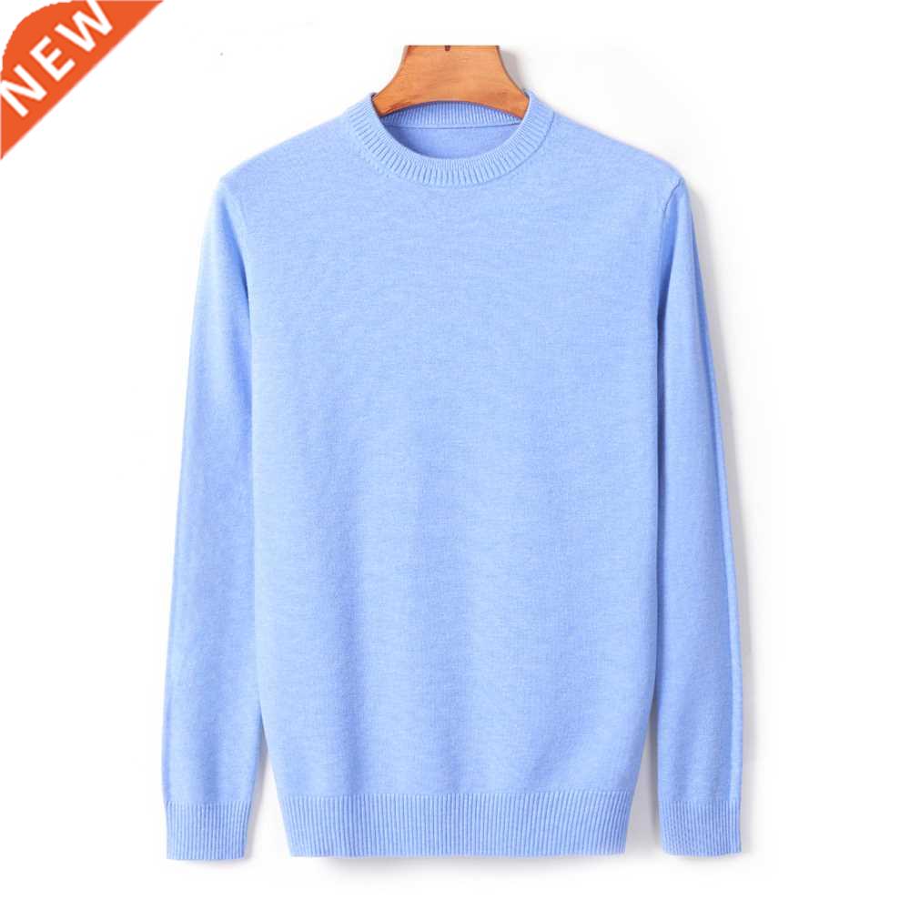 10 Colors Men's Thick Round Neck Sweter 2020 New utumn/win