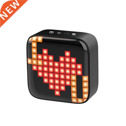 Wireless Bluetooth Square LED Creative Speaker Mini Retro