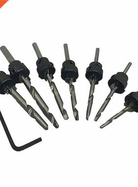 22pc Tapered Drill & Countersink Bit Pilot Hole  Tapered