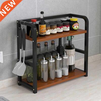 Kitchen Shelf Spice Rack table top condiment corner rack oil