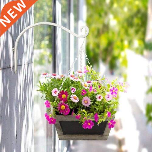 Flower Basket Hook Wrought Iron Stand Decoration for Bird
