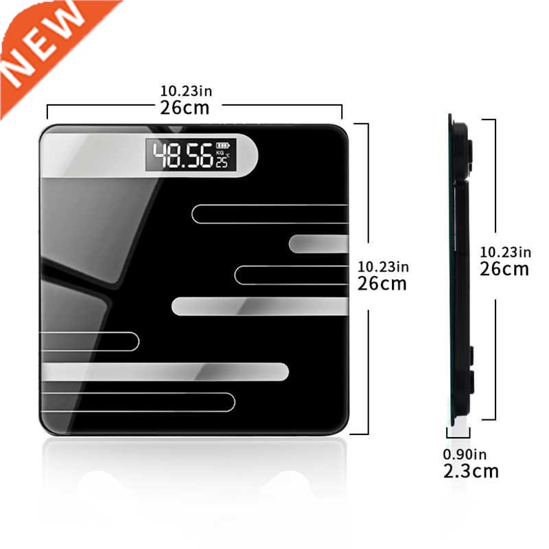 Weight Scale Bathroom Fat Glass Electronic Smart LCD Display