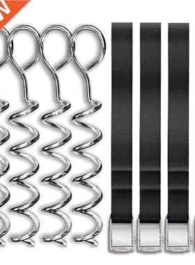 4 Pcs Trampoline Anchors Set Heavy Duty Trampoline Parts