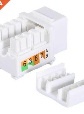 50 Pcs Generic Cat6 RJ45 Jack Punch-Down Stand Ethernet Modu