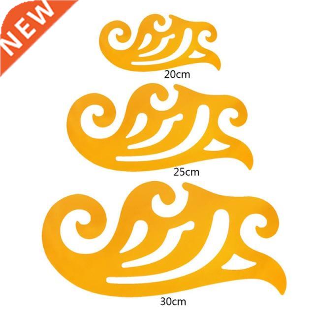 3pcs 20/25/30cm Plastic Curve Template Ruler Cloud Shaped Dr
