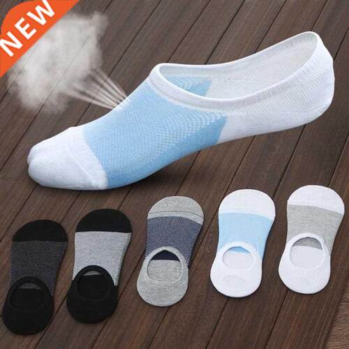 5 pairs / lot summer men no show socks slippers men breathab