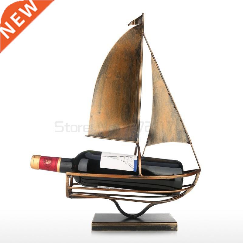 Sailing Wine Bottle Holder Iron Art European Creative Wine