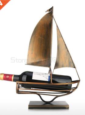 Sailing Wine Bottle Holder Iron Art European Creative Wine
