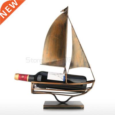 Sailing Wine Bottle Holder Iron Art European Creative Wine