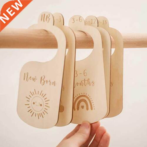 A Set Baby Nursery Closet Dividers Wooden Rainbow Clothes Or