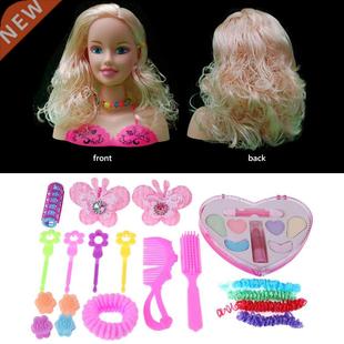 Girls Pretend Play Half Body Princess Hairdressing Make up